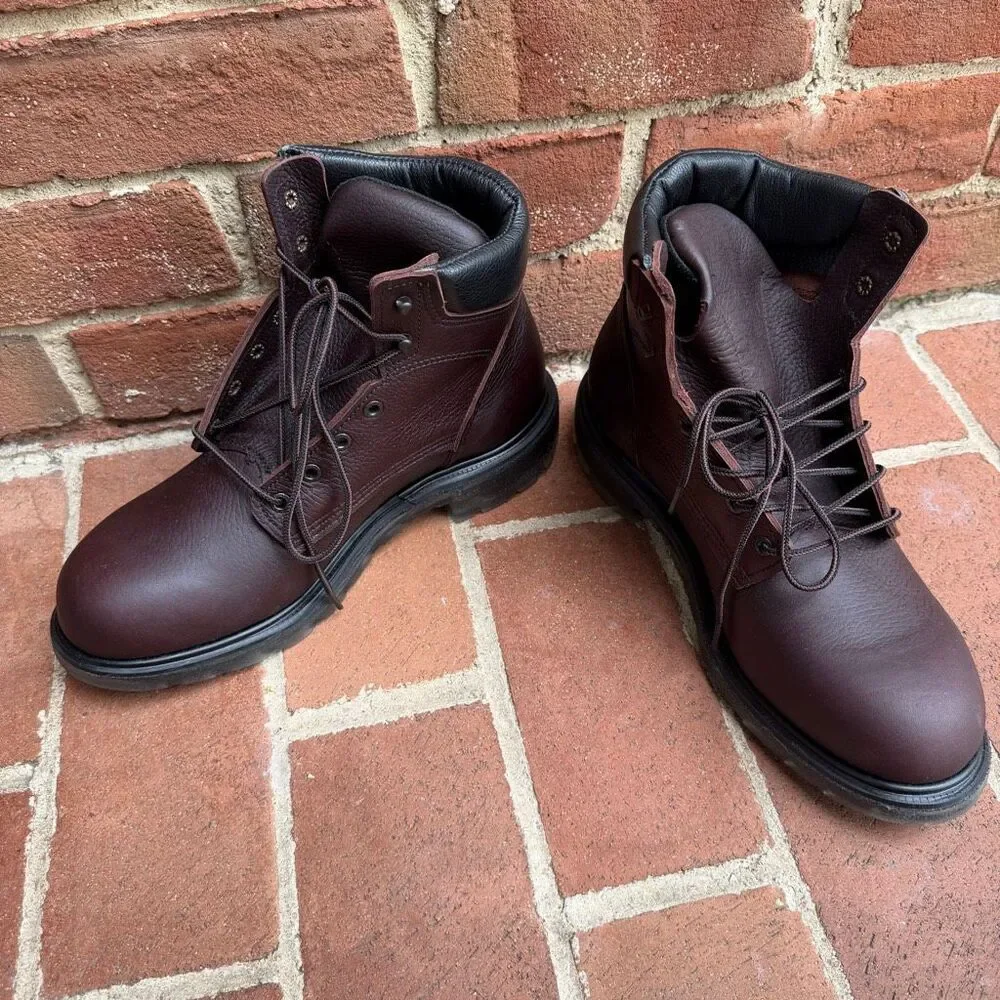 Red Wing $359 SuperSole 2.0 606 Mens Leather Work Boots Slip Resistant 9.5 C NEW